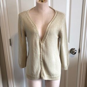 ZaraKnit Elegant Cream Women's Sweater